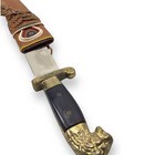 Vintage Chromed Machete No  131 Bison Hunt Incolma Lion Head W  Sheath