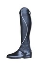 Millbrook Co Custom Half Chaps 12  Wide 16 5  Tall Black White Piping Slim Soft