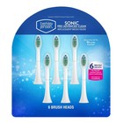 Advanced Clean Replacement Brush Heads - 6 Pack  Removes 7x Plaque  Fits Sonicar