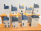 Lot Of 9 Kml Bols Blue Delft Amsterdam Houses