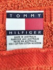 Tommy Hilfiger 100  Cotton Towel Set Made In Australia - 3 Piece Burnt Orange