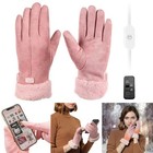 Electric Usb Heated Gloves Touchscreen Women Winter Ski Gloves For Cold Weather