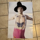 Harry Styles 24x36 Double-sided Poster Nude butterfly Tattoo Rare New