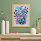 Cross Stitch Kits For Adults - Butterfly Stamped Crossstitching Kits Preprinted