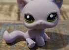 Littlest Pet Shop Lps  1994 Rare Purple Shorthair Cat Green Eyes Easter Egg