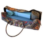 Kindfolk Patterned Yoga Duffel Bag With Pocket And Zipper  Celestial