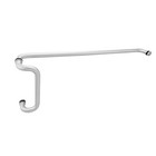 Cel Round Solid Aluminum Storefront Door Pull Handle And Push Bar Set  - 10 x33 