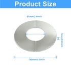 Moicstiy 2 Pcs Wall Split Flange  61 Mm 2 4 Inch Stainless Steel Round 61mm 