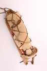 Antique Navajo Native American Indian Carved Hand Made Doll Papoose Cradleboard