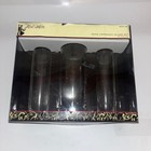 His   Hers Sand Unity Ceremony Glass Set     3 Piece Hearts Design     Tall Skinny