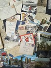 Vtg Stamp Collector Postcards  Pen Pal Letters  1800s-  Stamps  Bickel History 