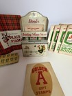 Vtg 1950s Trading Stamp Wall Holder   Lot Of 8 Stamp Saver Books Rooster Retro