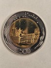 1985 Italy 500 Lire Proof Bi-m Braille