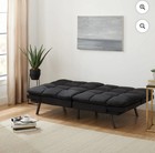 Mainstays Memory Foam Futon With 72  Black Convertible Sofa Bed Modern Design
