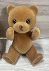 Vintage Posable  Teddy Bears Flocked Brown Bear Jointed 3 4    Lot Of 3