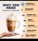  1  Probiotic Coffee Creamer Vanilla W  6 Mushrooms Organic 30 Servings