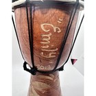 Djembe Drum 9 5  The Bahamas Souvenir  emily  2013 Carved In Wood