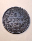 1881-h Large One Cent Canadian 1 Penny  01 Canada 1881 Royal Mint Coin 1  