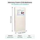 My First Memory Foam Crib Mattress  Breathable Crib Mattress With Removable A   