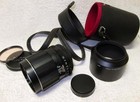 Nice Vintage Asahi Pentax 135mm F 2 5 Prime Super Takumar  uv  Hood  Case  M42 