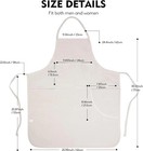 Conda 100  Cotton Canvas Professional Bib Apron With 3 Pockets For Women Men    