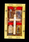 Set Water-oil-earth-incense-olive Wood Cross   Olive Wood Rosary Jerusalem