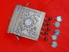 Rare Antique Silver Cartridge Case Box Islamic Maghreb Morocco Coins