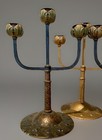 Jugendstil Arts   Crafts Secessionist Candelabra Hagenauer Style Set Of 3
