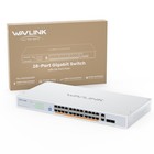 Wavlink 28 18 10 Port Gigabit Ethernet Switch Poe  Desktop  Rackmount Unmanaged