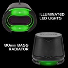 Computer Speakers Usb Powered Green Led Glow Lights 10w Peak Sound