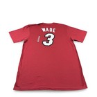 Nwt Adidas 2010 Nba Miami Heat Red  3 Dwayne Wade Jersey T-shirt Mens Sz Xl Rare