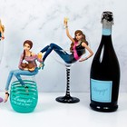 The Cat Is Home - 8 75  Girl In Glass - Drinkware