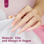 480pcs Clear Nail Tips 2xl Long C Curve Square   Coffin Nail Tips Set