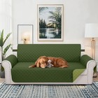 Reversible Sofa Covers Couch Cover Furniture Protector For Dogs Elastic Strap   
