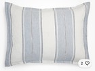 Ralph Lauren Oakview Striped Pillow Sham White Cloud Blue Standard 20  X 28 