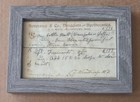 Two Framed Antique 1889 Prescriptions  Whisky   Brandy  massachusetts 