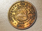 1947 Costa Rica 10 Centimos Retained Cud Error