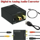 Digital Optical Coaxial Toslink Signal To Analog Rca L r Audio Converter Adapter