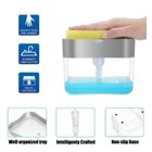 Dish Soap Dispenser For Kitchen Sink Pump   Sponge Caddy Countertop Rack