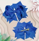Royal Blue 5    Hair Bow Clip Grosgrain Ribbon Girl Hair Barrette Alligator Clip