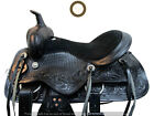 Western Barrel Racing Trail Leather Horse Saddle Full Tack Set Size-10 -18  Inch