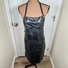 Hairdresser Apron Vinyl Pockets Larisa Love Black Adjustable 