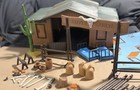 Vintage 1987 Playmobil Set 3768 Silver Ranch No Figures W  Hard To Find Pieces 