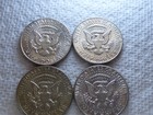 4-kennedy Half Dollars  Two 90    Two 40   more Than 1-1 2 Oz Of  Silver