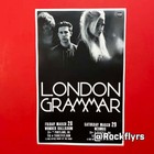 London Grammar   Highasakite 2014 Concert 11x17 Poster  Portland Or   Seattle Wa