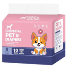 100 Ct Female Disposable Dog Diapers  Tight   High Absorption  Comfort  Size S