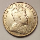 Canada 1904 Silver 10 Cent Canadian Coin King Edward Vii   925 Fine 