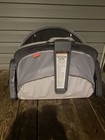 Fisher-price Portable Gray Baby Bassinet Rocking Cradle W  Adjustable Canopy