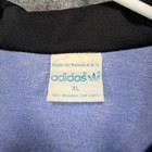 Vintage 80s Adidas Trefoil Track Jacket Xl Black Blue Red Taiwan Full Zip