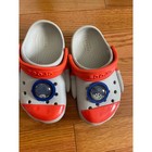 Crocs Fun Lab Rocket Ship Clogs Kids Size C9 Grey Orange Space Shoes